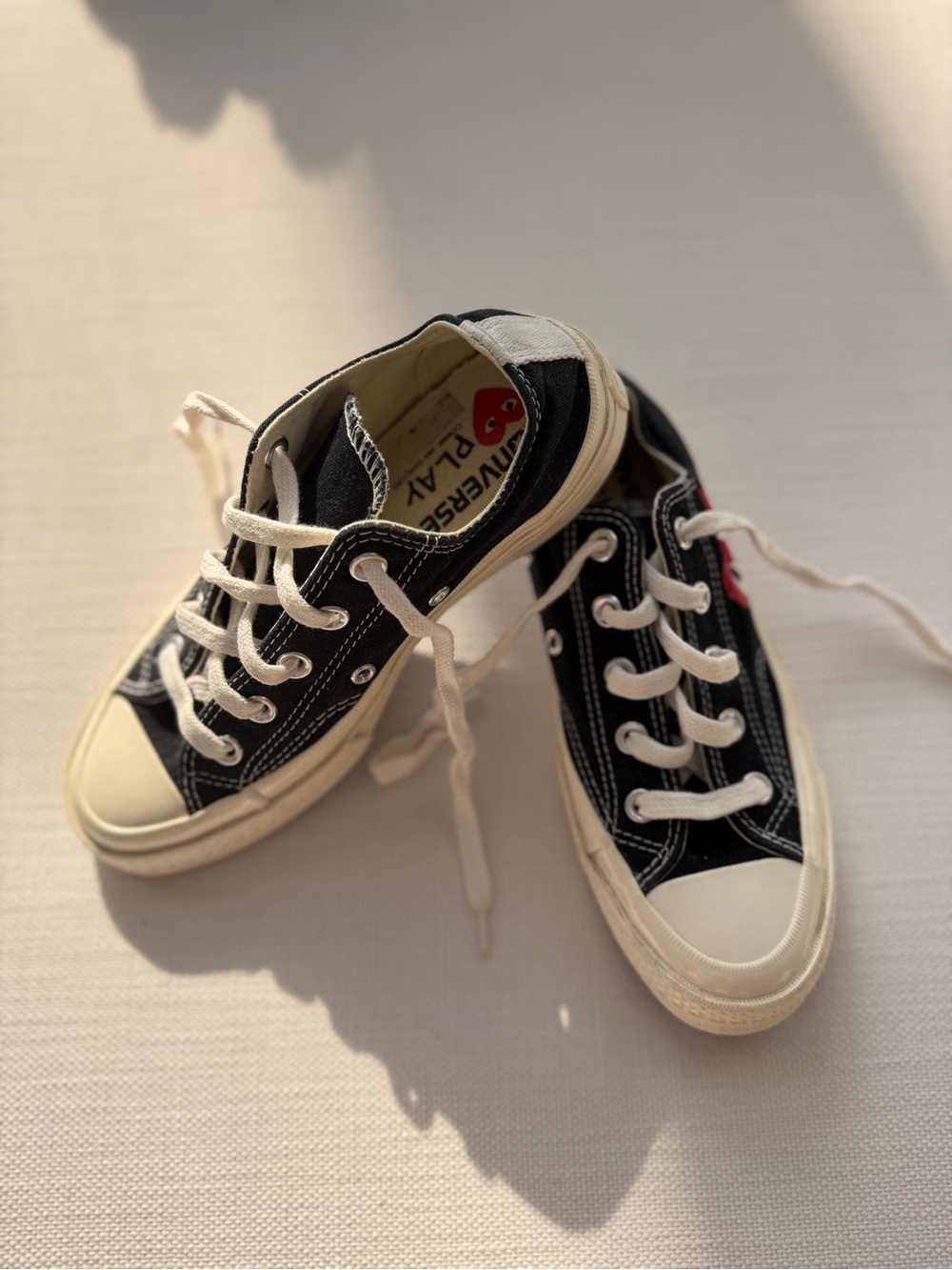 COMME des GARÇONS PLAY x Converse Chuck Taylor Low Black Women’s Size 6